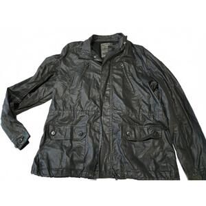 21MEN Black Lightweight Jacket with Front Pockets XLG